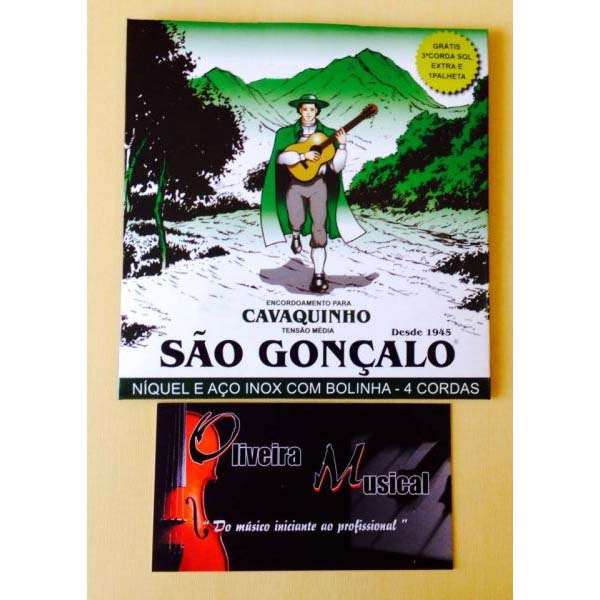 Jogo De Cordas Para Cavaco São Gonçalo 011 Com Bolinha - American Musical e  Magazine